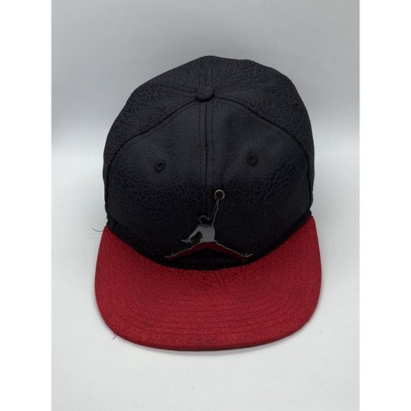 Jordan Other - Jordan Red Black Jumpman Adjustable Baseball Cap Hat Snap-back Youth